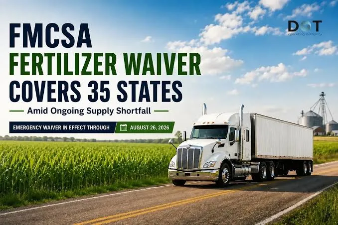 You are currently viewing FMCSA Fertilizer Waiver Covers 35 States Amid Ongoing Supply Shortfall